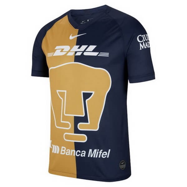 Tailandia Camiseta UNAM Pumas 3ª Kit 2019 2020 Amarillo Azul